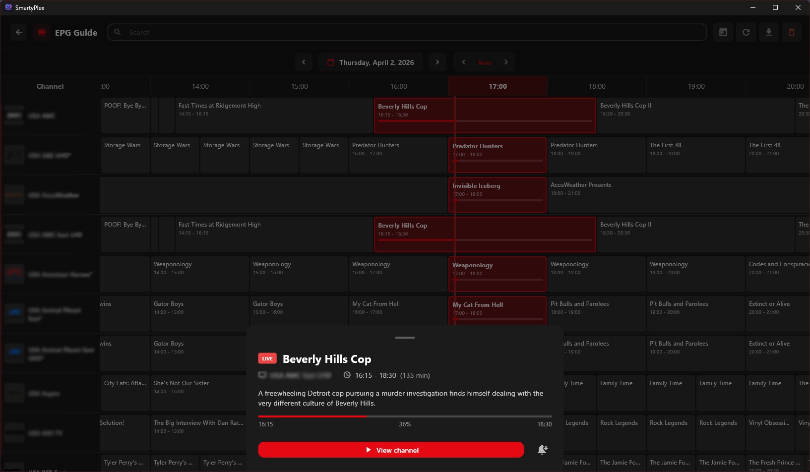 SmartyPlex EPG